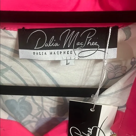 Floral Pink Trim Dress - Picture 2 of 2